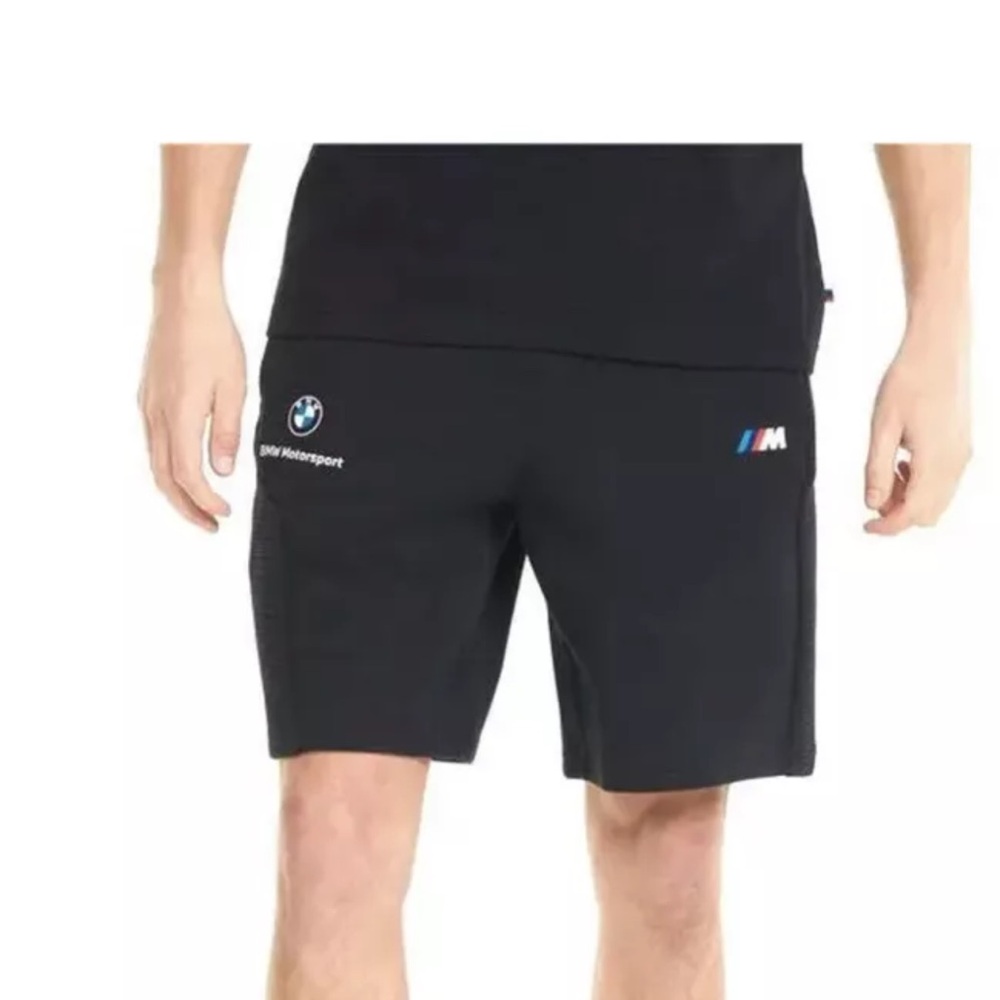 Puma  Mens Bmw Mms Sweat Shorts   Casual   Pockets - Black size M